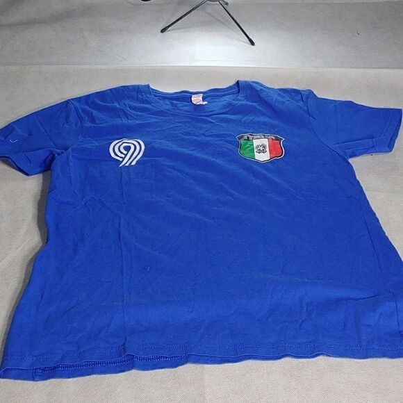 Anvil women's tee shirt blue Italia size L - Picture 1 of 7